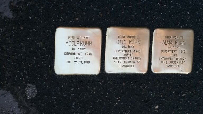 2. Stolpersteinverlegung in Ilvesheim am 22.10.2021